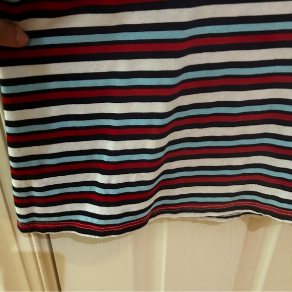 A. Moon Striped Women’s Swimsuit Cover Up Shirt Dress - Picture 5 of 7